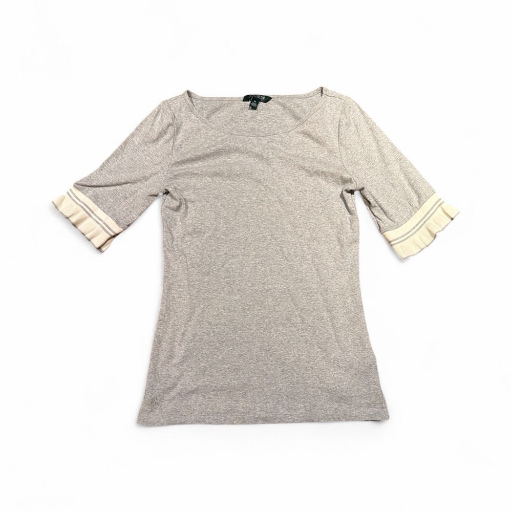 Ralph Lauren Elbow Sleeve Top - Picture 2 of 4